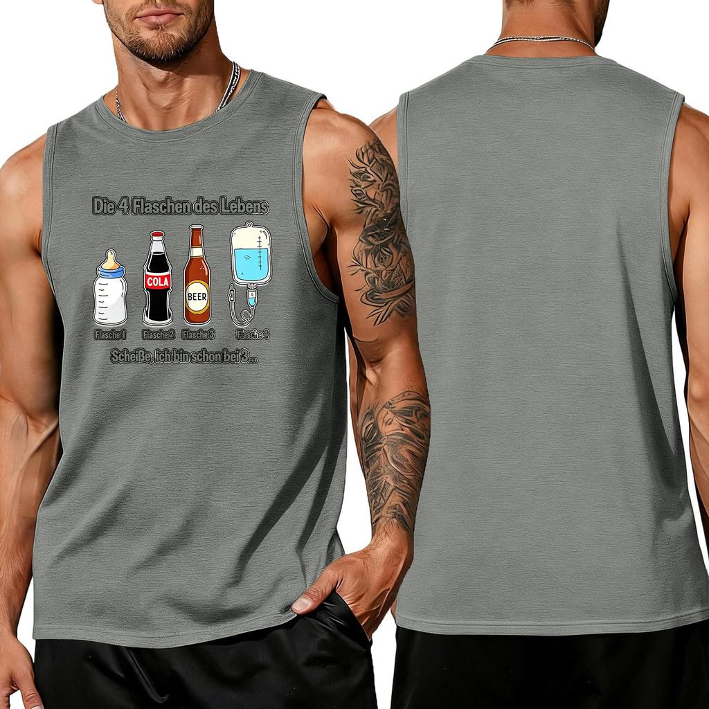 Men Sleeveless Tank Top Casual Summer Shirt Loose Fit Muscle Tee Breathable Lightweight Daily Wear