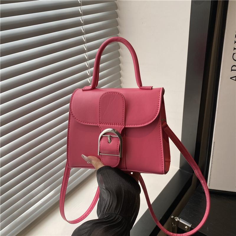 

Premium texture temperament women s handbag versatile leisure urban commuting portable shoulder messenger bag women s bag рожевий