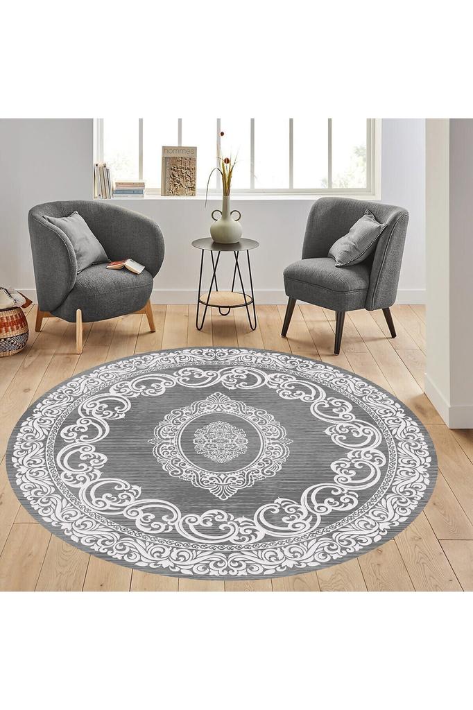 Rovigo Home Pratelný kulatý tištěný koberec RHM7326-HT1483