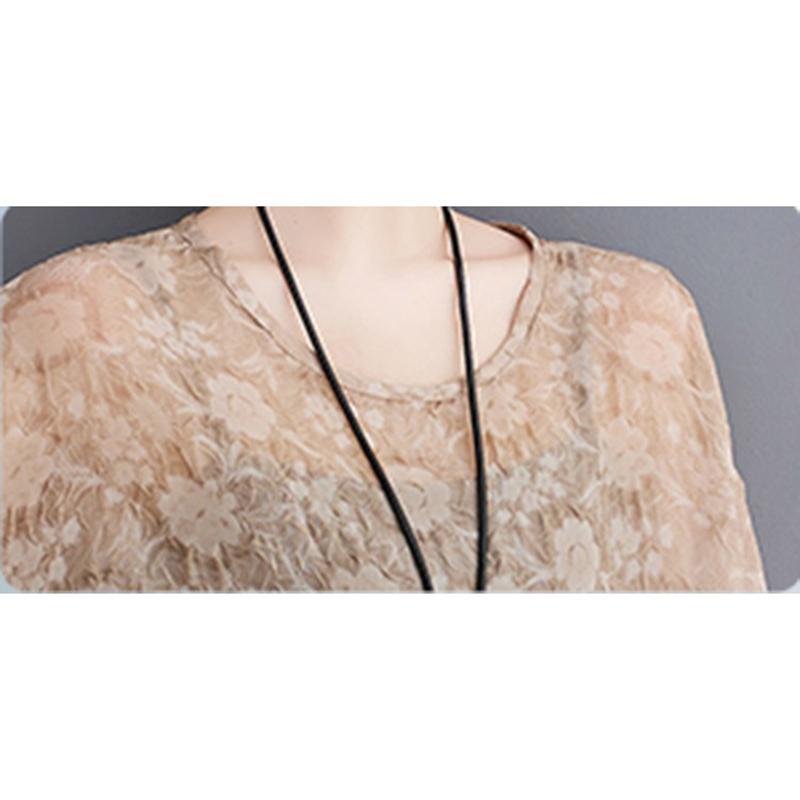 XITAO Jacquard O-neck T-shirt ZMY1127