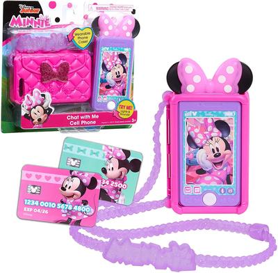 Disney Junior Minnie Mouse Chat with Me Cell Phone Set with Lights and Sounds Toy for Girls [Used]