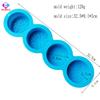 Conjunto de Molde de Silicone de Quatro Peças: Desenhos Redondos para Bolos da Lua, Sabonetes e Velas