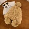Mao Mao Hat Real Mao Rabbit Plush Fur Hat Versatile Cold-proof Warm Wool Knitted Baotou Hat Women's Winter