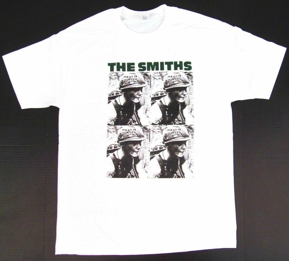 

The SMITHS T-shirt Meat Is Murder Morrissey Adult Tee Men s White New Unisex T-Shirt XXL