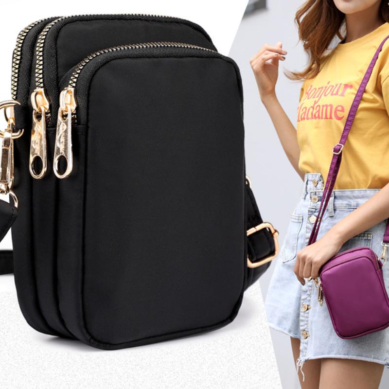 Sport Wallet, Mobile Phone Bag, Women Messenger Bag , Shoulder Bag, Handbag, Coin Purse, Retro Keychain Small Purse
