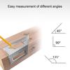 Aluminiumlegering 45/90 Graden Hoekliniaal Verticale T-vormige Meter Hoekmeter Gereedschap