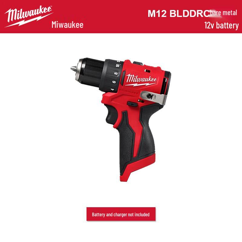 

Milwaukee M12 BLDDRC 12V Brushless Compact Drill Driver CN plug (adapter included)