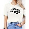 Women'S Casual Round-Neck Short-Sleeve Sports T-Shirt with Spanish Letter Print for Spring And Summer