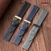 Top Grain Genuine Leather Watch Band Quick Release 18mm 20mm 22mm 24mm Watch Strap Retro Brown Black Cowhide Bands for Men Women