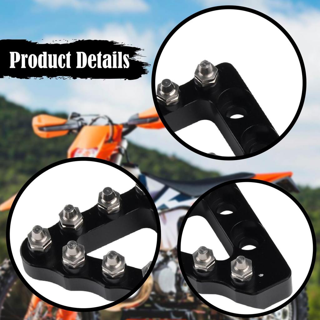 Rear Brake Pedal Lever Step Tip Replacement Sturdy Professional Accessories Easy to Install Brake Pedal Lever Tip Plate