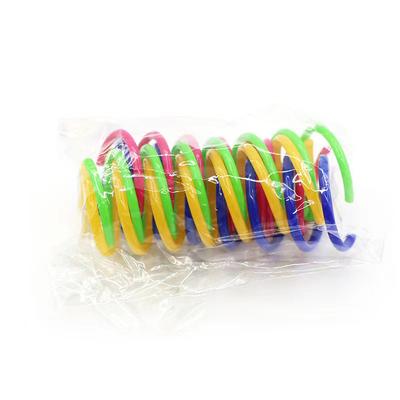 New Cat Color Plastic Spring Cat Toy Color Spring Jumping Cat Toy Toy Scratch-resistant and Bite Cat Pet Supplies