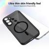 KEYSION Magnetic Phone Case for Samsung A54 5G A34 A24 Silicone+PC Matte Translucent Clear Shockproof Cover for Galaxy A14 4G 5G