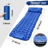 1PC Camping-Isomatte, aufblasbar, wasserdicht, mit eingebauter Pumpe, fußbetrieben, ultradickes, langlebiges, ultraleichtes Luftkissen