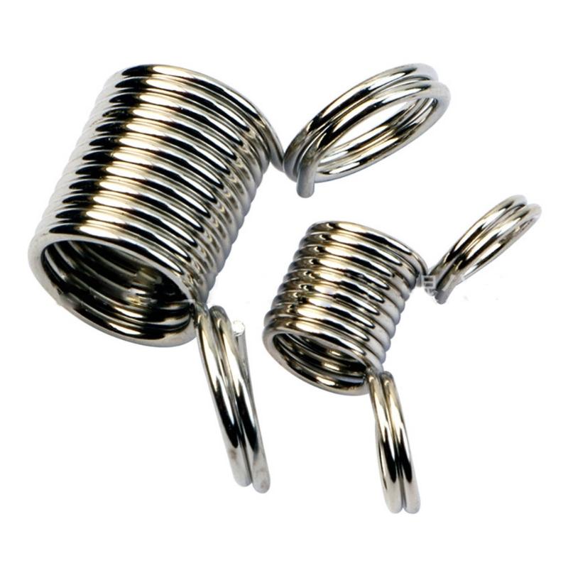 Pack of 20 Handy Jewelry Making Tool Stringing Beads Stopping Spring End Fasteners Alloy Material Perfect for Bracelets