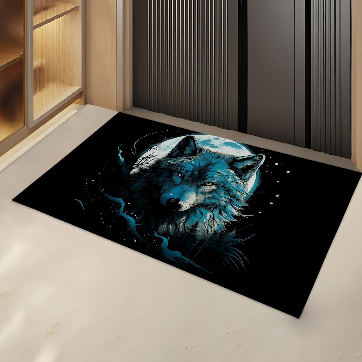 

Dachshund Dog Indoor Door Mat Gifts, Floor Area Rug for Entryway, Living Room or Bathroom, Non-Slip Cute Black and Tan Sausage D 40x60cm