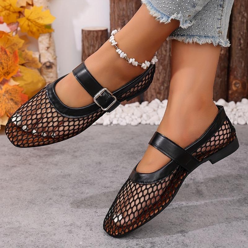 Dames Sexy Komfortable Geometriske Nettsandaler Romersk Stil Ankelstropp