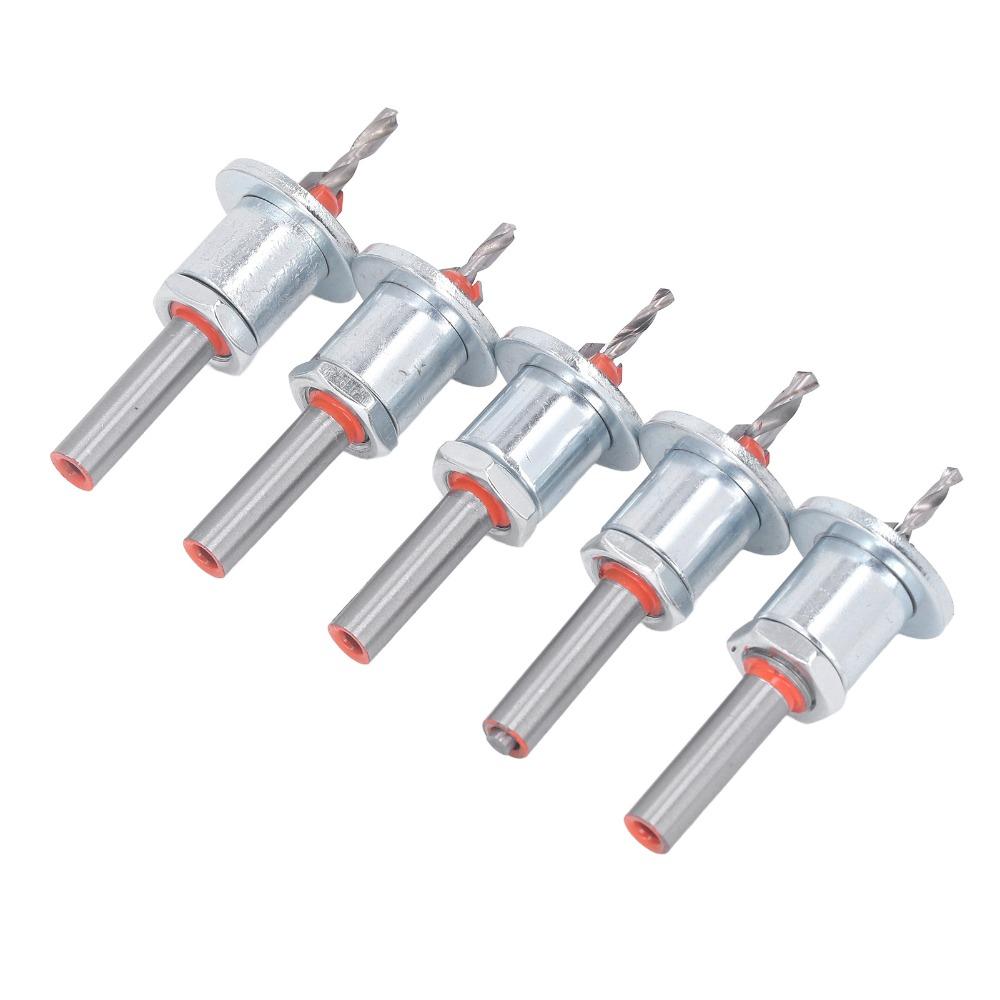 5pcs 8mm Round Shank Adjustable Countersink Bit Carbide Tipped Drill Bit For Metalworking