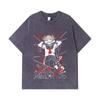 275 GSM Washed T-shirts 100% Cotton My Hero Academia V8 Toga Print Unisex Heavy Cotton T Shirt