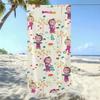 Cartoon M-Masha And The Bears Towel Ultra-Fine Fiber Quick Drying Absorbent Towel, Beach Swimming Vacation Beach Towel