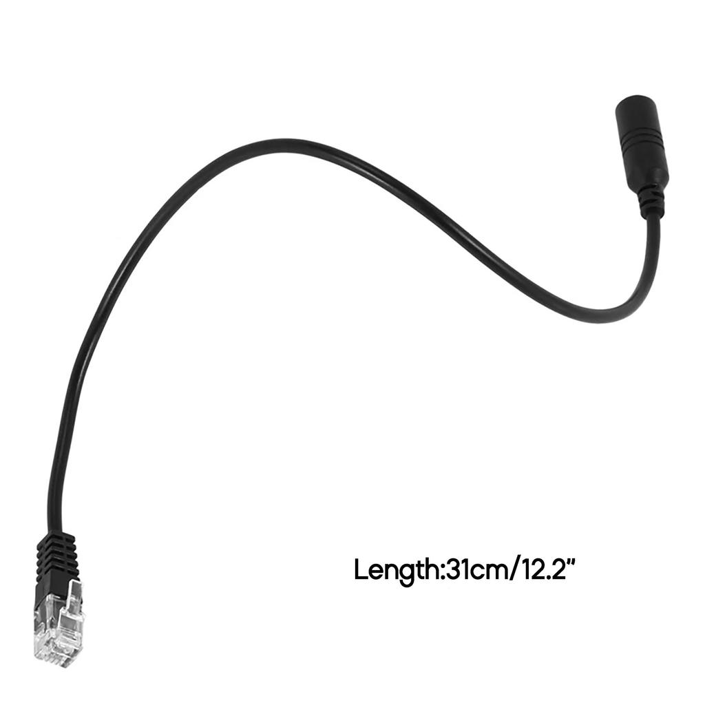 3.5mm Phone Headset To RJ9 Adapter Cable Great for Home Businesses, Offices