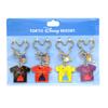 [Hobbies] Smiles Series Keychain Set of 4 T-Shirt-Shaped Mickey, Minnie, Donald, and Daisy Keychains, Disney Smiles All Around Resort Exclusive