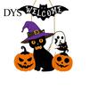 Spooky Home Decoration Halloween Wooden Welcome Door Sign, Pumpkin Ghost Bat Hanging Decor Sign for Yard, Party Entrance Rustic Wood Art Indoor