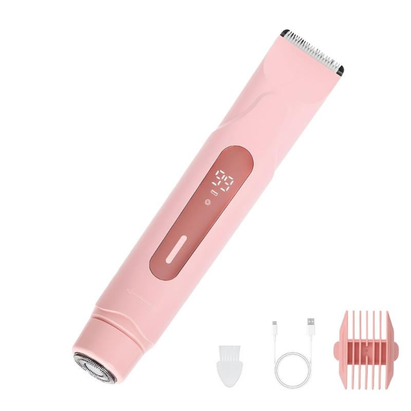 Electric Shaver Cutter for Women Bikinis Trimmer USB Rechargeable Hair Removal for Women Pubic Hair Trimmer Tool