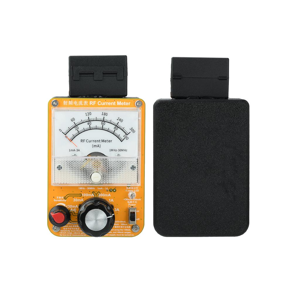 RF Detector RF Ammeter Power Meter Type-C Interface TFT LCD Display CNC Aluminum Alloy High Accuracy Power Meter RF 1–11MHz HF