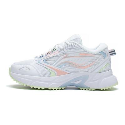 Rebound Fabric Leather Shock Absorbing Non-Slip Wear-Resistant Breathable Lightweight Low-Top Running Shoes Women Sneakers ARLS006-4
