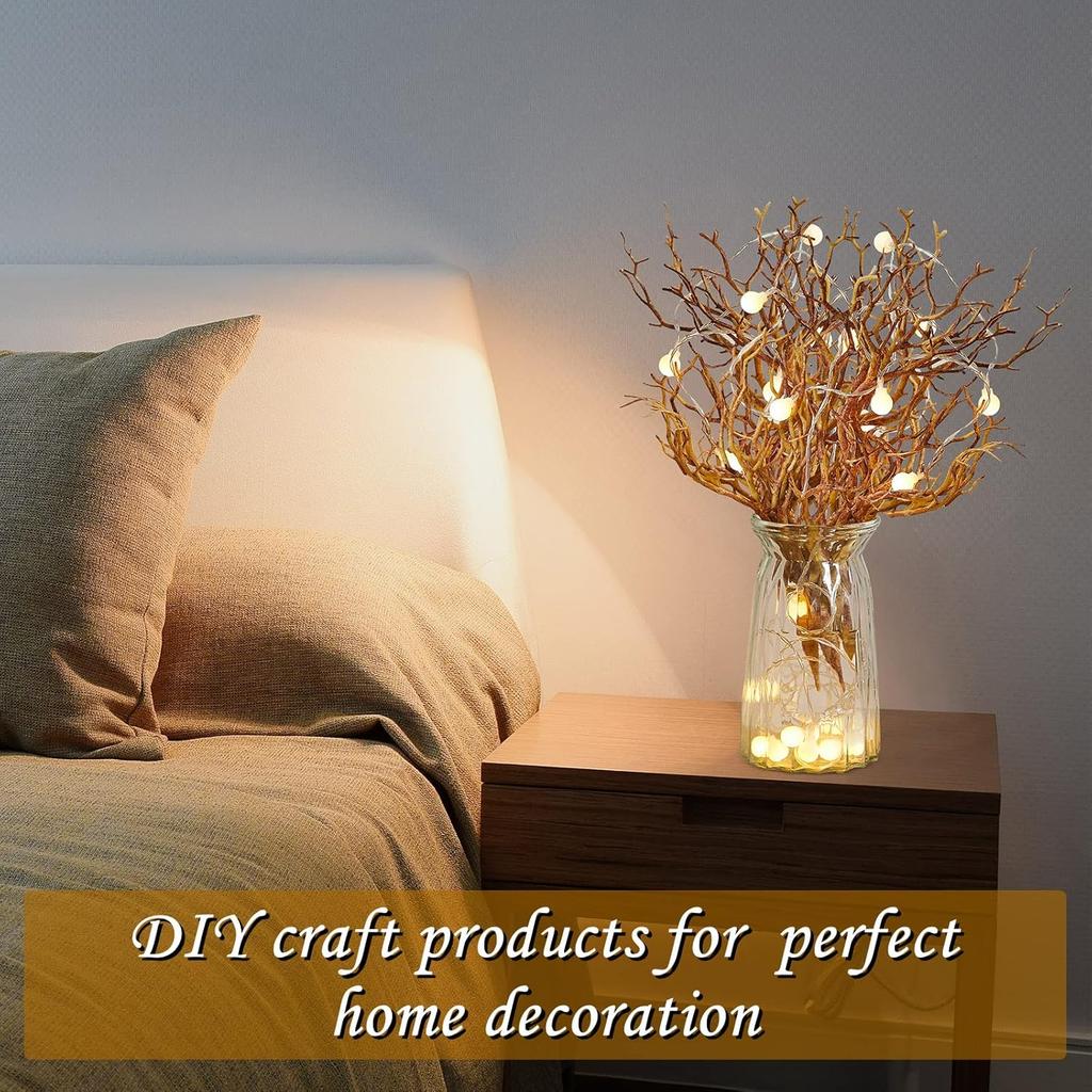 8 Pieces Dried Tree Branches Artificial Antler Branch Manzanita Branches Plastic Tree Branches for Decoration for Christmas Party Various Festivals