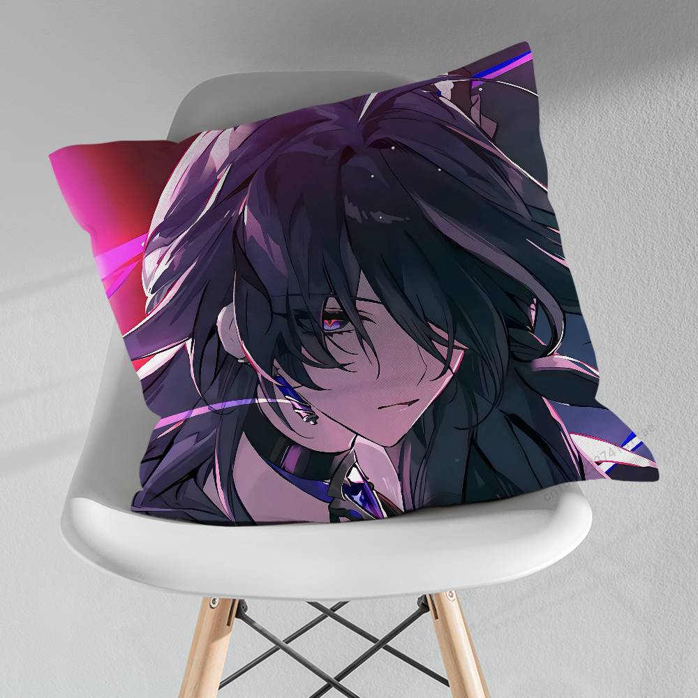 

Starry Sky Railway Acheron Pillowcase for Sofa Room Office Decor Printing Merchandise AllMatch Cushion Cover 30x30cm