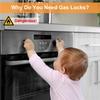 Kit Pratico di Copri Manopole Fornelli Set di Copri Maniglie Porte di Sicurezza Per Bambini, 5 Pezzi Serrature Manopole Fornello a Gas, Copri Manopole Forno Per Bambini