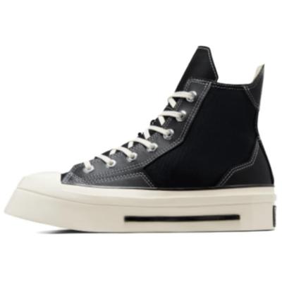 Chuck 70 De Luxe Squared High Schwarz Reiher Unisex Sneaker A06435C