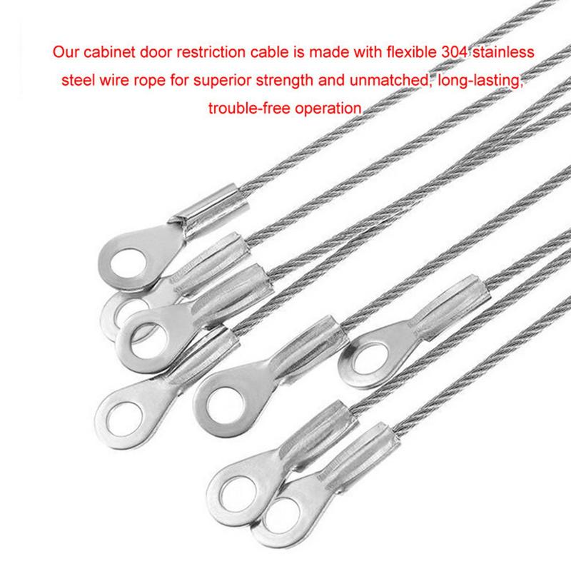 Cabinet Door Limiter Stainless Steel Door Connection Limiter Sturdy Door Restraint Accessories for Kitchen Wardrobe Bathroom