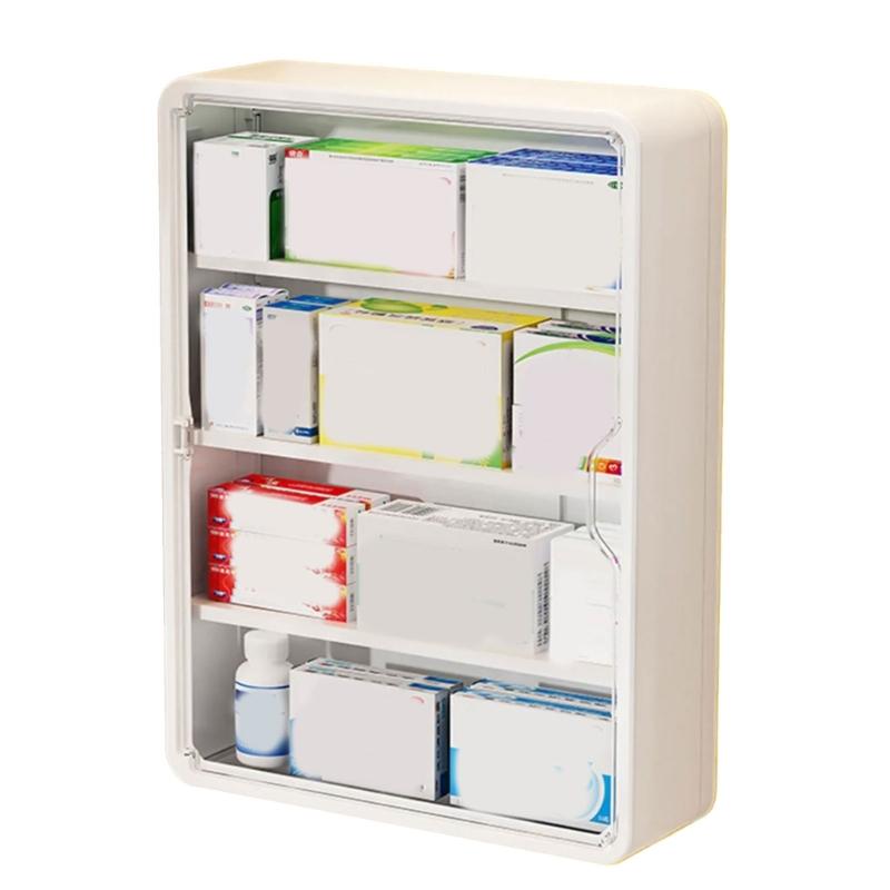 Space Saving Wall Mounted Storage Box Large Capacity Multi Tiers Organiser With Easy Installation For Small Spaces