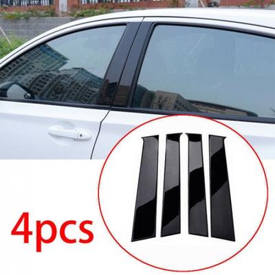 ABS Black For Honda Vezel HR-V HRV 2016-2022 Window B Pillar Cover Trim Sticker