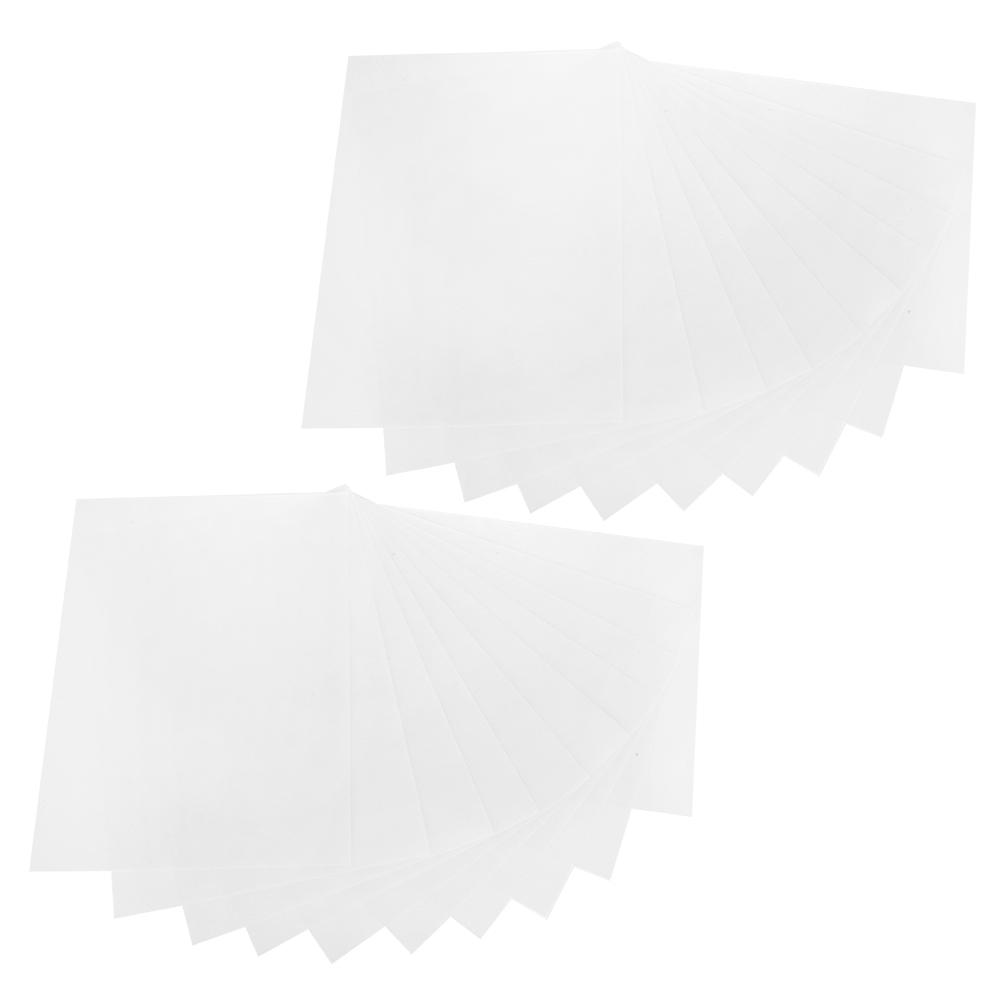 20Pcs Shrink Film Semitransparent Frosted Heat Shrinkable HandPainted  Sheet 0.2mm 2029#
