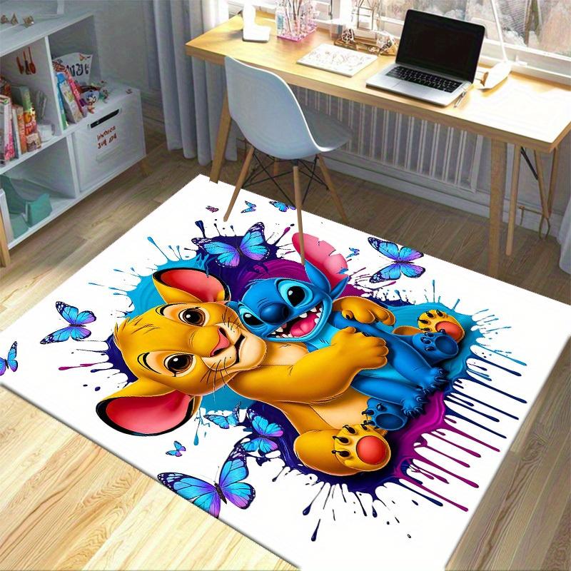 1pc,Home Decor Carpet, Office Rug, Chair Pad, Outdoor Mat, Gift Idea - Cute Lion King & Stitch Design