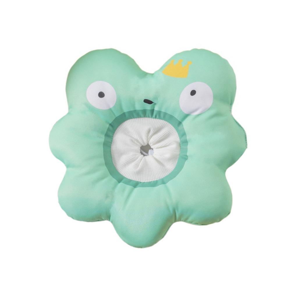 

Мультяшный кошачий восстановительный воротник Регулируемый кошачий защитный воротник Питомец Елизаветинский воротник для защиты от вылизывания L зелёный