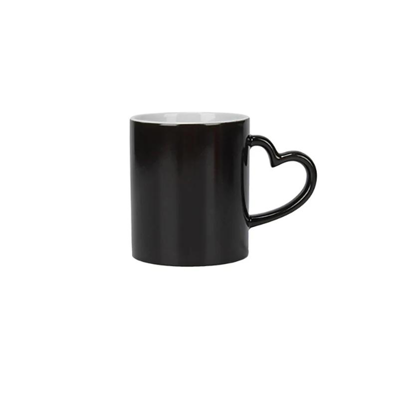 

Black ceramic color-changing cup DIY Photo Magic Color Changing Mug custom your photo on Tea cup,Coffee Cup best gift for friend
