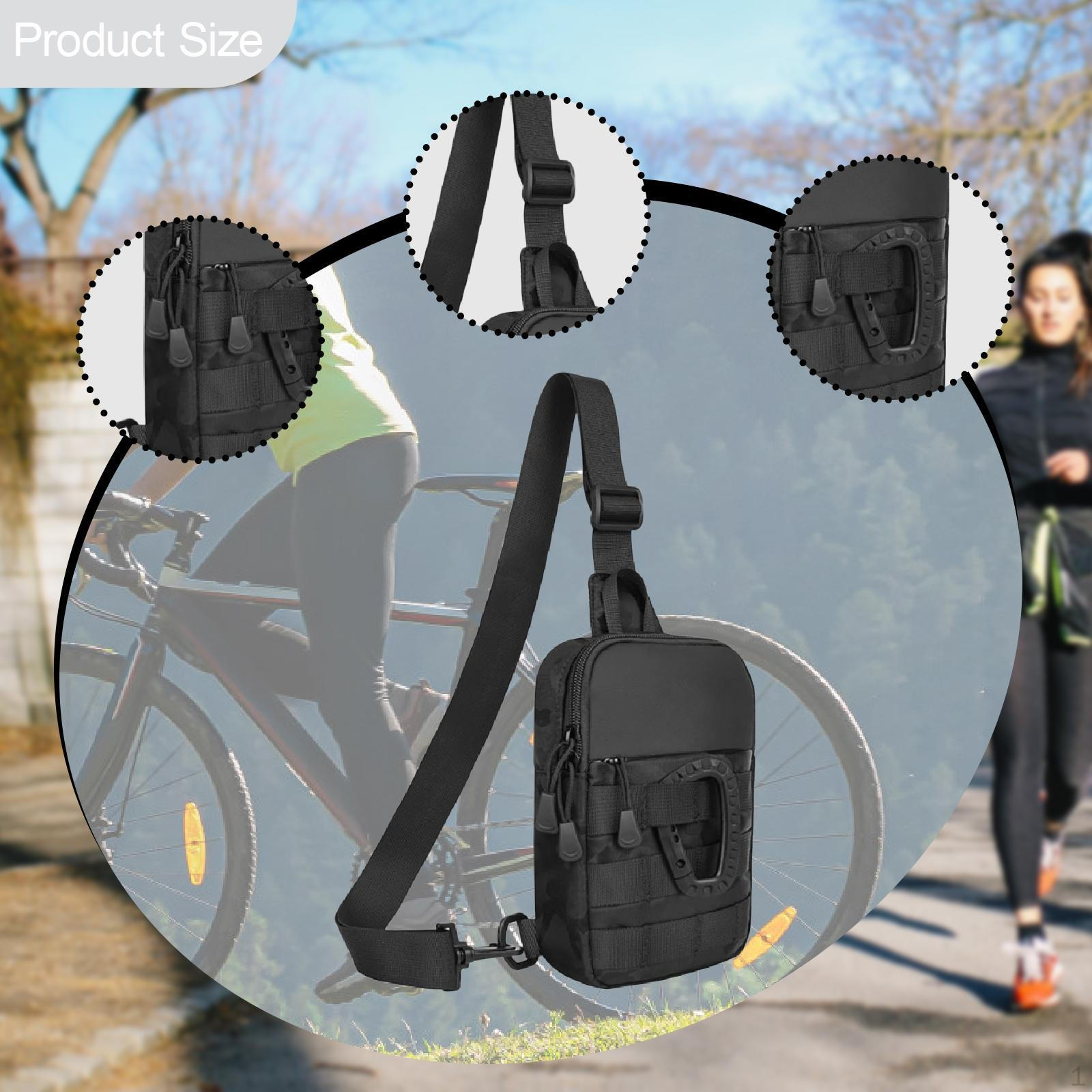 

Маленькая сумка-слинг для мужчин, регулируемый ремешок, утилитарная, портативная, мини-кроссбоди, на грудь, водостойкая