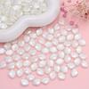 100 Stück Weiße Acryl Muschelperlen, Ozean Serie, DIY Schmuckherstellung - Perfekt für Halsketten, Armbänder, Schlüsselanhänger - Bastelperlen