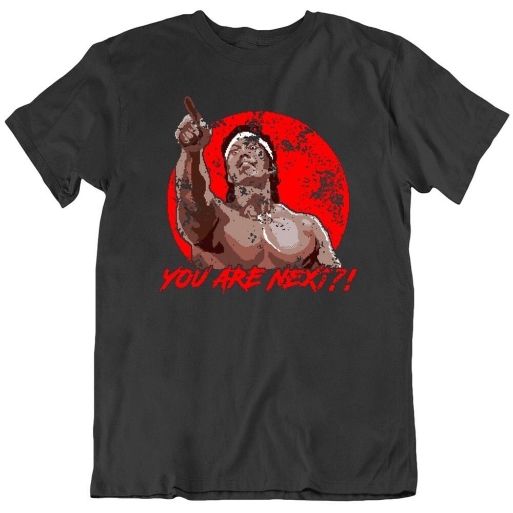 

Retro 80 s Movie Bloodsport Chong Li You are Next 8 Bit Distressed T Shirt Unisex T-Shirt XL