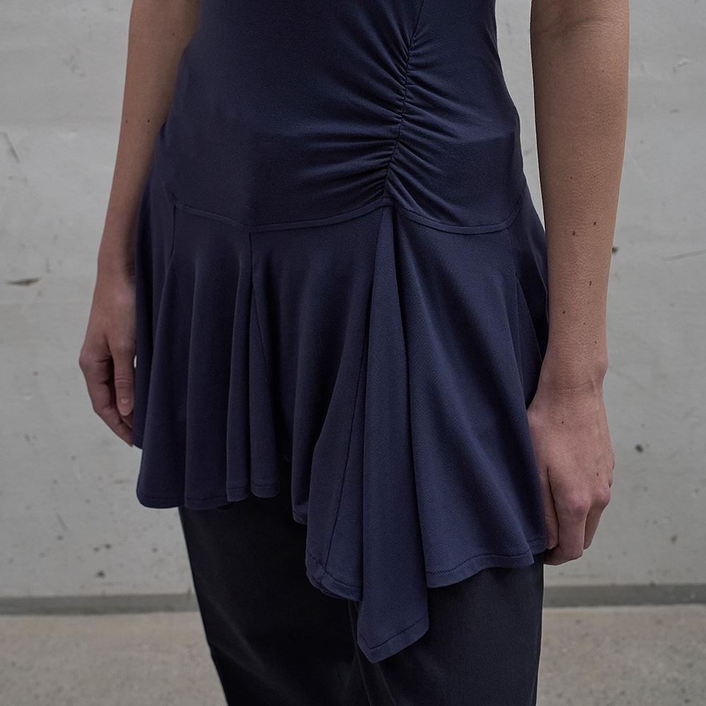 LCDC™ Frill Sleeveless Top (Dark Navy)