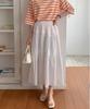 Ppaeppae Elastic Pintuck Tiered Long Skirt
