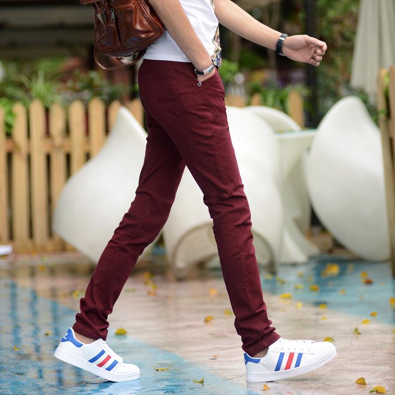 Men's Korean Style Slim Fit Stretch Cotton Casual Pants