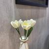 Buquê de Flores de Lã Tricotado à Mão: Ornamento de Rosa, Lírio, Girassol Presente