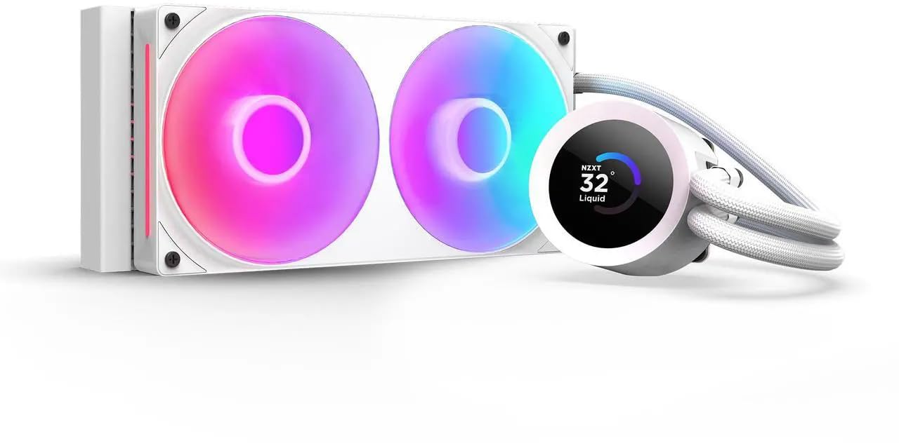 

NZXT Kraken Plus 240 RGB v2 White CPU FN2486 Water-Cooled Cooler, White, RL-KR240-W2, білий