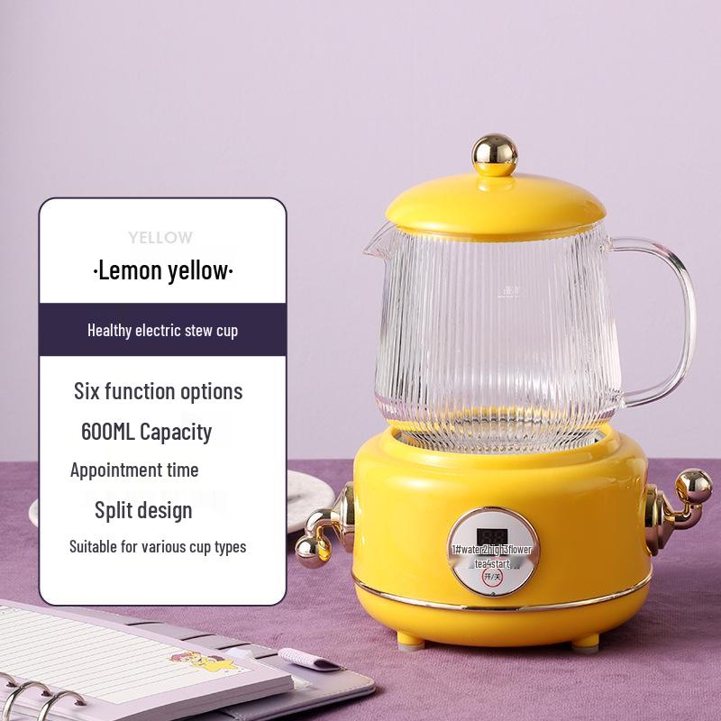 Electric Multifunctional Stew Cup & Kettle: Portable Boiling & Heating for Tea, Bird's Nest, and Health Drinks