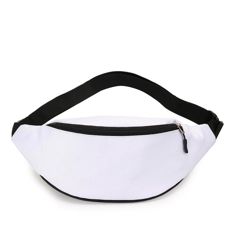 

New trendy sports satchel men s outdoor fanny pack women s running and cycling bag fashion fitness bag printed logo білий